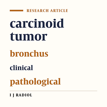 Bronchial Carcinoid Tumors: Clinical and Radiological Findings in 21 Patients