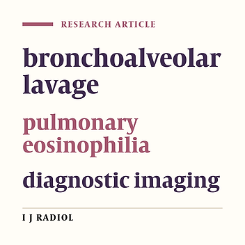 Clinical and Imaging Findings in 18 Patients with Eosinophilic Pneumonia