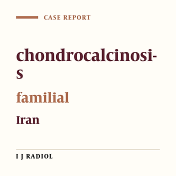 Familial Chondrocalcinosis: Report of the Case in Two Sisters