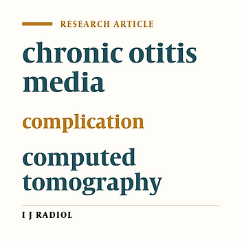 The Validity of Computed Tomography in Complicated Chronic Otitis Media
