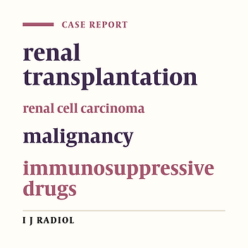 Renal Cell Carcinoma in Transplanted Kidney