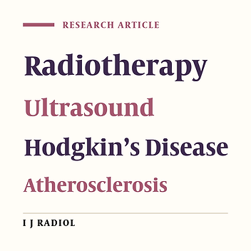 Ultrasonographic Carotid Changes in Patients with Hodgkin's Disease after Radiotherapy: A Historical Cohort Study