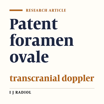 Prevalence of Patent Foramen Ovale Detected by Transcranial Color Coded Duplex Sonography in Cryptogenic Stroke Patients