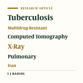 The Radiological Spectrum of Pulmonary Multidrug-Resistant Tuberculosis In HIV-Negative Patients