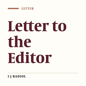 Dear Editor