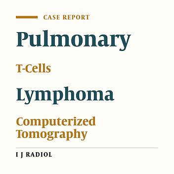Air Bronchogram Sign in Primary Pulmonary T-Cell Lymphoma with Multiple Nodules