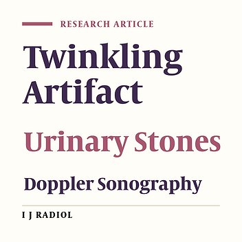 Cover image of the article: Twinkling Artifact in Patients with Urinary Stones