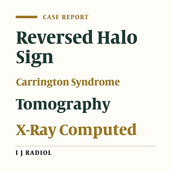 Unusual Presentation of Chronic Eosinophilic Pneumonia with “Reversed Halo Sign”: A Case Report