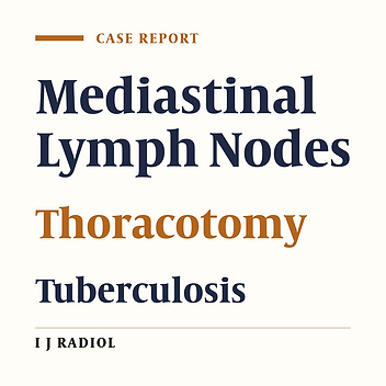Mediastinal Tuberculous Lymphadenitis Presenting as a Mediastinal Mass with Dysphagia: A Case Report