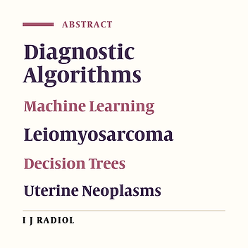 A Diagnostic Machine Classifier Using Multi-Parametric MRI to Differentiate Benign from Malignant Myometrial Tumors