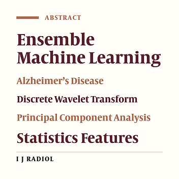 Classification of Brain MRI for Alzheimer’s Disease Detection Based on Ensemble Machine Learning