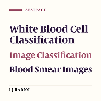 Automatic Detection and Classification of White Blood Cells in Blood Smear Images Using Convolutional Neural Network