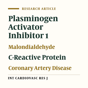 The Association between PAI-1 Gene Promoter Polymorphism and Serum Serpin E1, MDA, and Hs-CRP Levels in Coronary Artery Disease