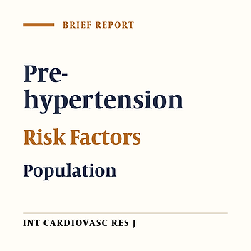 Prevalence of Pre-hypertension and Risk Factors in an Iranian Population: East of Iran
