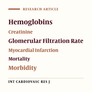 The Relationship between Serum Hemoglobin and Creatinine Levels and Intra-Hospital Mortality and Morbidity in Acute Myocardial Infarction