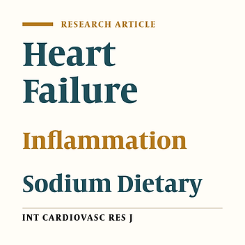 Cover image of the article: Salt Intake Is Associated with Inflammation in Chronic Heart Failure