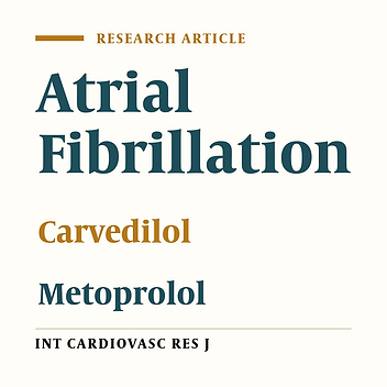Comparing the Therapeutic Effects of Carvedilol and Metoprolol on Prevention of Atrial Fibrillation after Coronary Artery Bypass Surgery, a Double-Blind Study