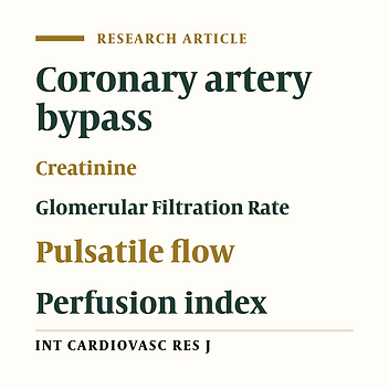 Comparison of Renal Function in Coronary Artery Bypass Graft Surgery with Pulsatile versus Non-pulsatile Perfusion: A Randomized Clinical Trial