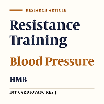 The Effect of HMB Supplementation on Cardiovascular Risk Factors after Four Weeks of Resistance Training in Amateur Athletes