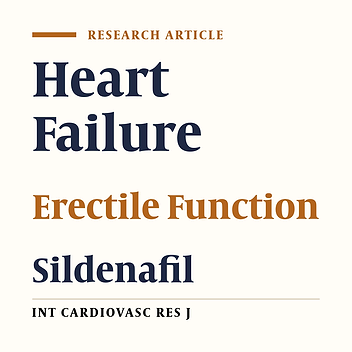 Sildenafil Improves Erectile Function in Men with Chronic Heart Failure