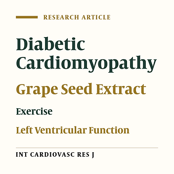 Combination of Grape Seed Extract and Exercise Training Improves Left Ventricular Dysfunction in STZ-Induced Diabetic Rats