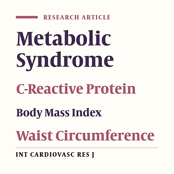 Metabolic Syndrome and Inflammatory Biomarkers in Adults: A Population-Based Survey in Western Region of Iran