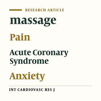 The Effect of Hand and Foot Surface Stroke Massage on Pain Intensity and Anxiety Level in Hospitalized Patients with Acute Coronary Syndrome: A Randomized Clinical Trial
