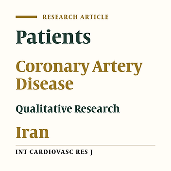 Dealing with Coronary Artery Disease in Early Encountering: A Qualitative Study