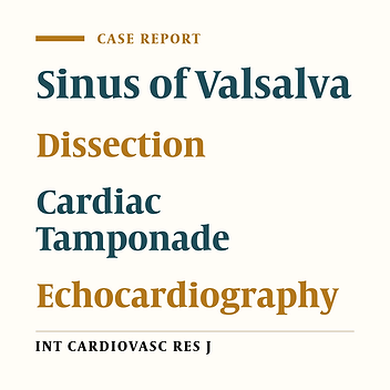 Cover image of the article: Ruptured Valsalva Sinus Aneurysm to Pericardium Simulated Aortic Root Dissection