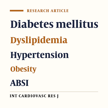 Cover image of the article: The Associations between Body Shape Index and Dyslipidemia and Diabetes in Cardiovascular Patients