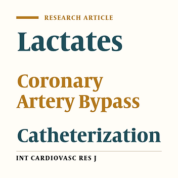 Cover image of the article: Serum Lactate Is not Correlated with Mixed or Central Venous Oxygen Saturation for Detecting Tissue Hypo Perfusion During Coronary Artery Bypass Graft Surgery: A Prospective Observational Study