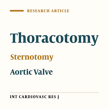 Comparing Aortic Valve Replacement through Right Anterolateral Thoracotomy with Median Sternotomy