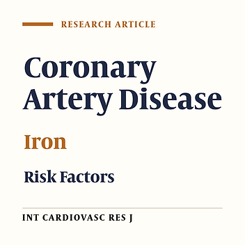 Association between Serum Iron and the Severity of Coronary Artery Disease