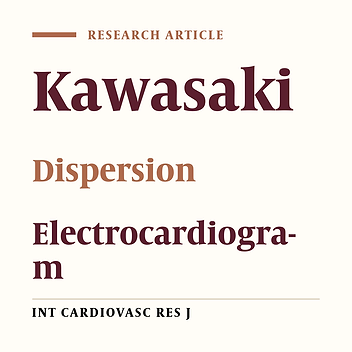 QT Dispersion and T Wave Peak–to–end Interval Dispersion in Children with Kawasaki Disease