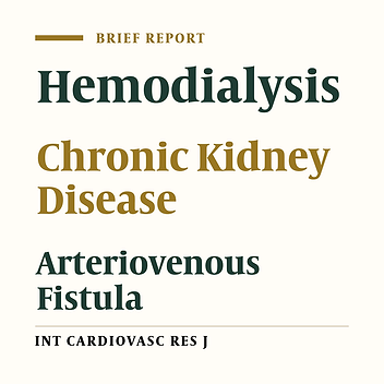 Native Arterio-Venous Fistula Is the Vascular Access of Choice for Hemodialysis in End Stage Renal Disease