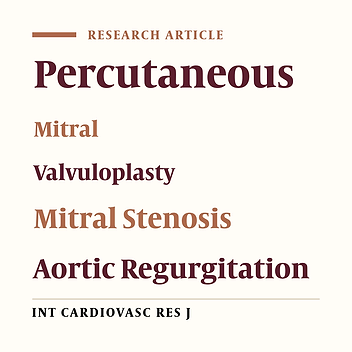 Short-term Changes in Aortic Regurgitation after Percutaneous Mitral Valvuloplasty