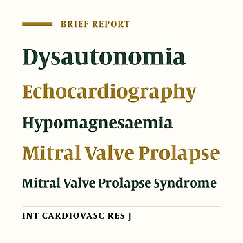 Cover image of the article: The Prevalence of Hypomagnesaemia in Pediatric Patients with Mitral Valve Prolapse Syndrome and the Effect of Mg Therapy