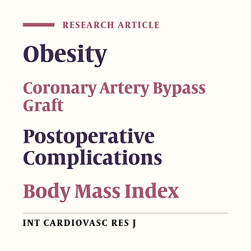 The Effect of Obesity on Mortality And Morbidity after Isolated Coronary Artery Bypass Grafting Surgery