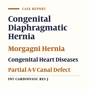 Morgagni Hernia with Partial A-V Canal Defect; A Rare Condition