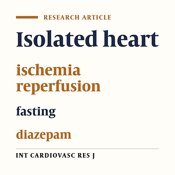 Cardioprotective effect of fasting on ischemia reperfused rat heart after diazepam administration