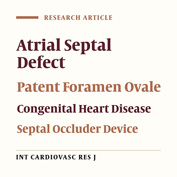 Short- and Mid-term Results of Atrial Septal Defect and Patent Foramen Ovale Occlusion with Starway Septal Occluder Device
