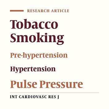 Correlation between Cigarette Smoking and Blood Pressure and Pulse Pressure among Teachers Residing in Shiraz, Southern Iran