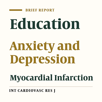 The Reduction in Anxiety and Depression by Education of Patients with Myocardial Infarction