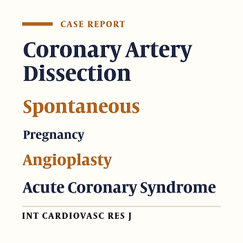 An Unusual Case of Spontaneous Left Main Coronary Dissection in A Young Pregnant Woman Treated with Percutaneous Intervention