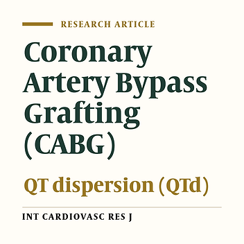 Effect of Coronary Artery Bypass Graft on QT interval Dispersion: A Measure of Inhomogeneity in Ventricular Repolarization