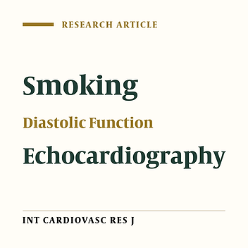 Effect of Acute Smoking on Diastolic Function