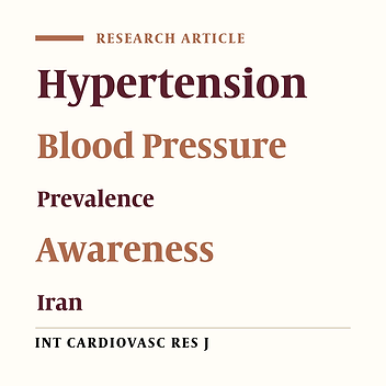 Prevalence, Awareness, Treatment, and Control of Hypertension in Hormozgan Province, Iran