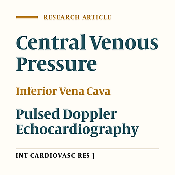 Continuous Flow from Inferior Vena Cava into the Right Atrium Predicts Normal Central Venous pressure