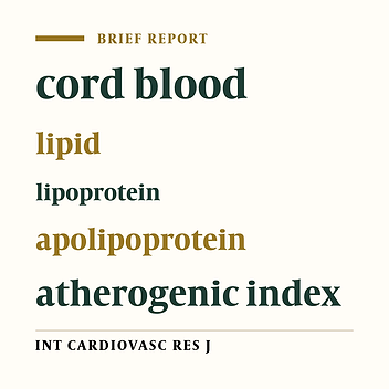 Comparison of Cord Blood Atherogenic Index in Males and Females
