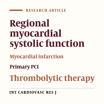 Evaluation of Regional Myocardial Systolic Function in the Early Stage of Acute Myocardial Infarction by Strain Rate Imaging